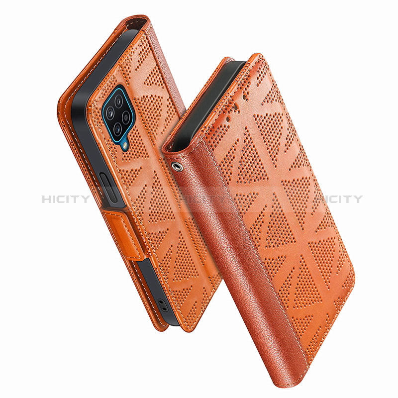 Funda de Cuero Cartera con Soporte Carcasa S03D para Samsung Galaxy A12 Nacho