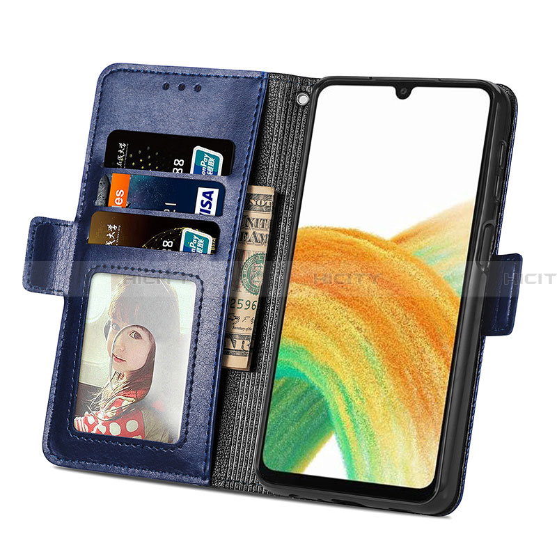 Funda de Cuero Cartera con Soporte Carcasa S03D para Samsung Galaxy A13 4G