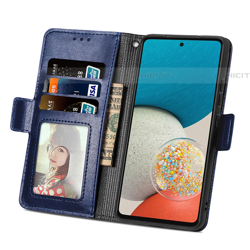 Funda de Cuero Cartera con Soporte Carcasa S03D para Samsung Galaxy A53 5G