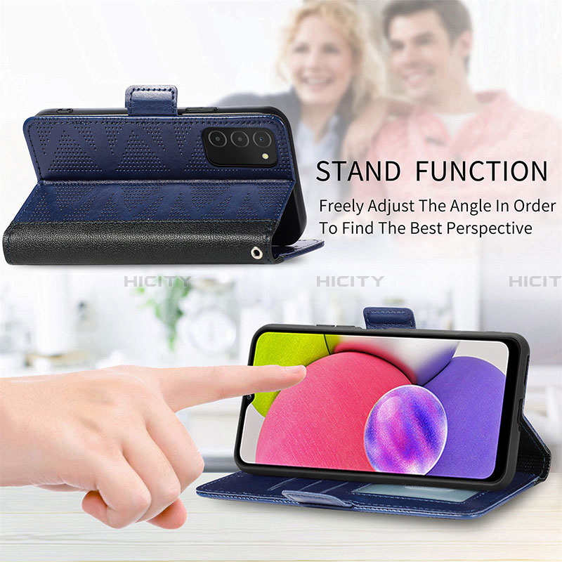 Funda de Cuero Cartera con Soporte Carcasa S03D para Samsung Galaxy F02S SM-E025F