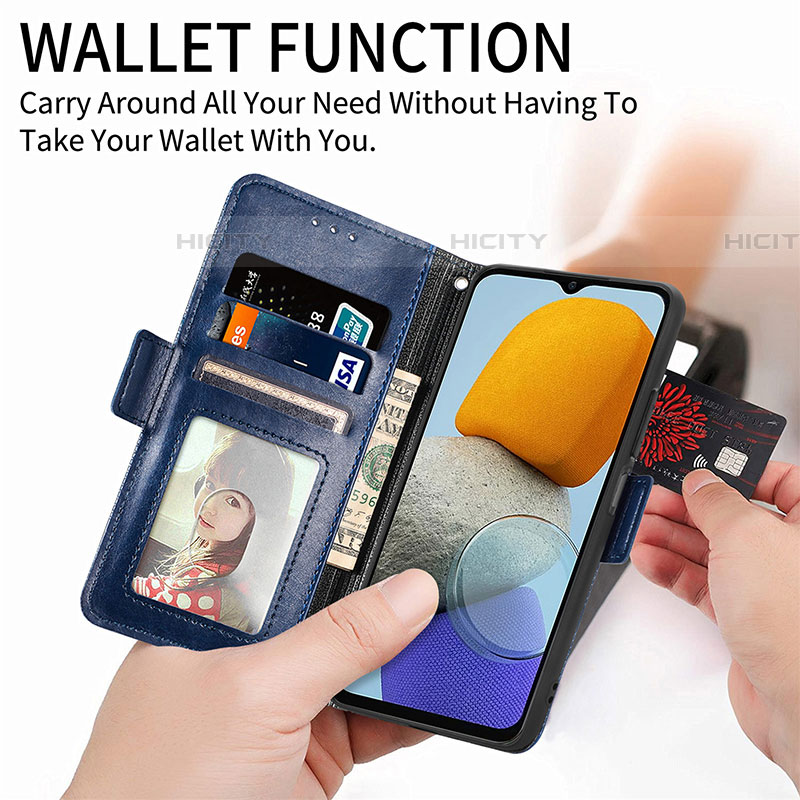 Funda de Cuero Cartera con Soporte Carcasa S03D para Samsung Galaxy F23 5G