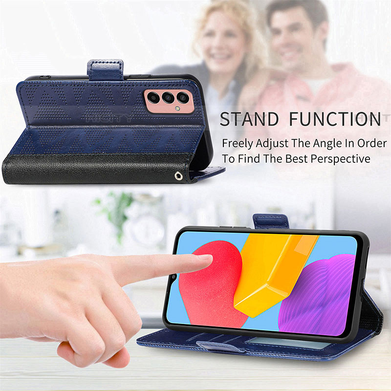 Funda de Cuero Cartera con Soporte Carcasa S03D para Samsung Galaxy M13 4G