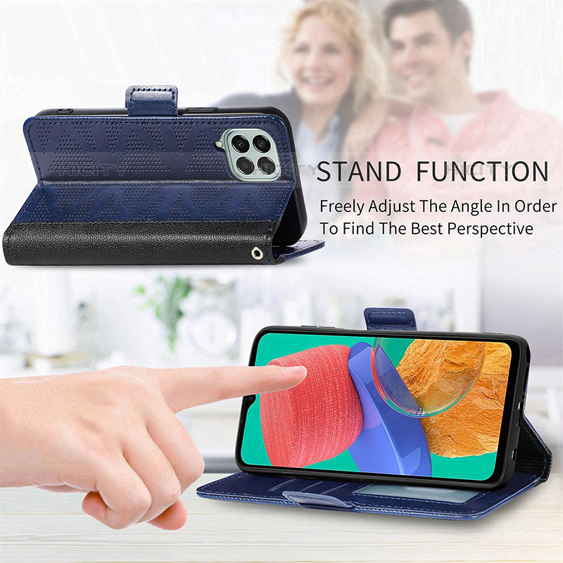 Funda de Cuero Cartera con Soporte Carcasa S03D para Samsung Galaxy M33 5G