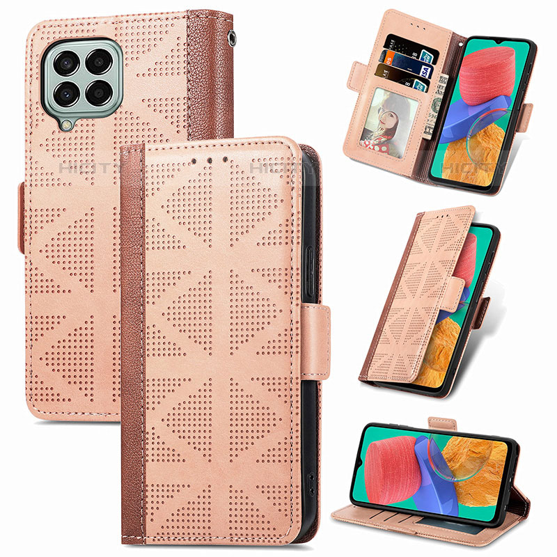 Funda de Cuero Cartera con Soporte Carcasa S03D para Samsung Galaxy M33 5G