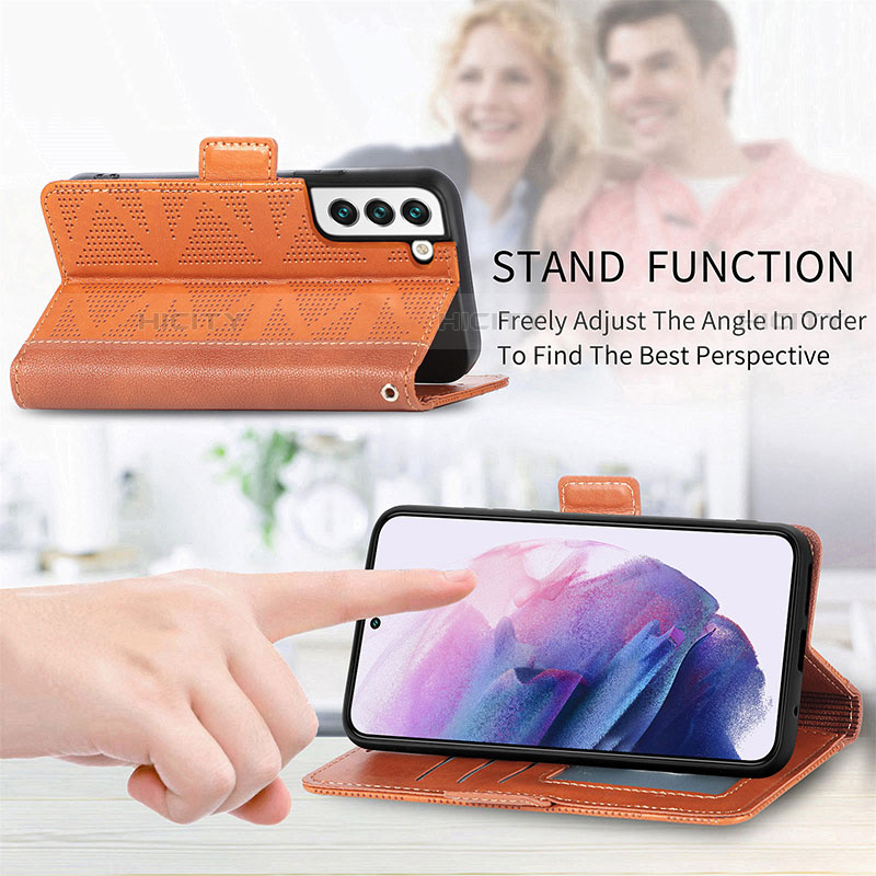 Funda de Cuero Cartera con Soporte Carcasa S03D para Samsung Galaxy S22 Plus 5G