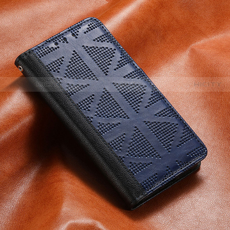 Funda de Cuero Cartera con Soporte Carcasa S03D para Samsung Galaxy S22 Plus 5G Azul