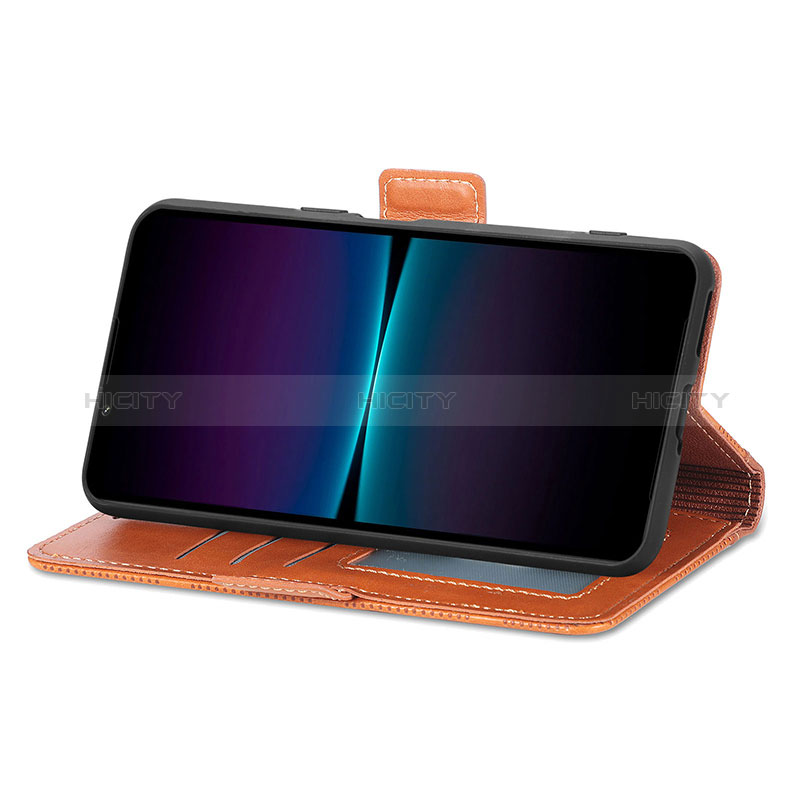 Funda de Cuero Cartera con Soporte Carcasa S03D para Sony Xperia 1 IV SO-51C