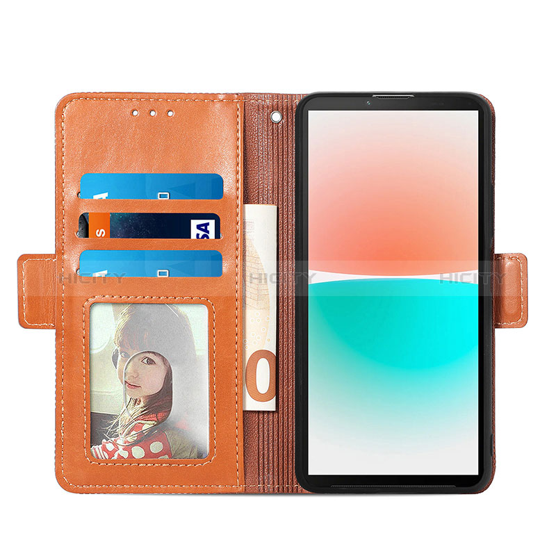 Funda de Cuero Cartera con Soporte Carcasa S03D para Sony Xperia 10 IV