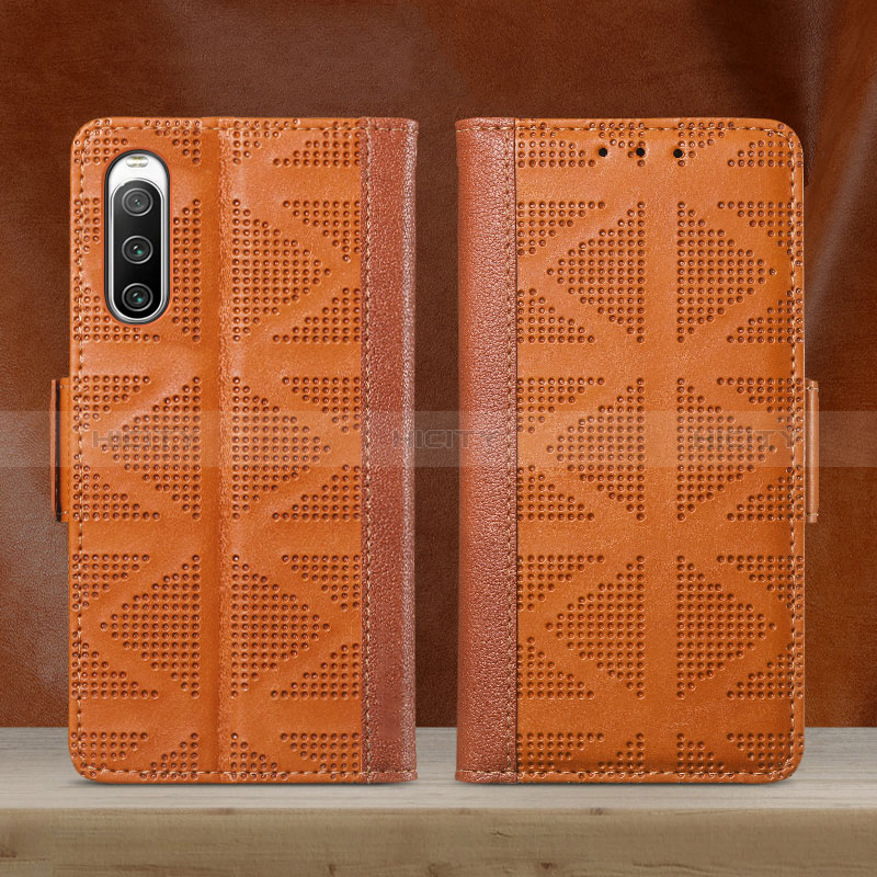 Funda de Cuero Cartera con Soporte Carcasa S03D para Sony Xperia 10 V