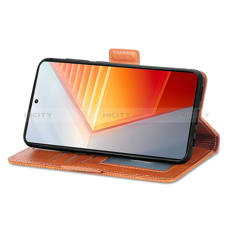 Funda de Cuero Cartera con Soporte Carcasa S03D para Vivo iQOO 10 5G