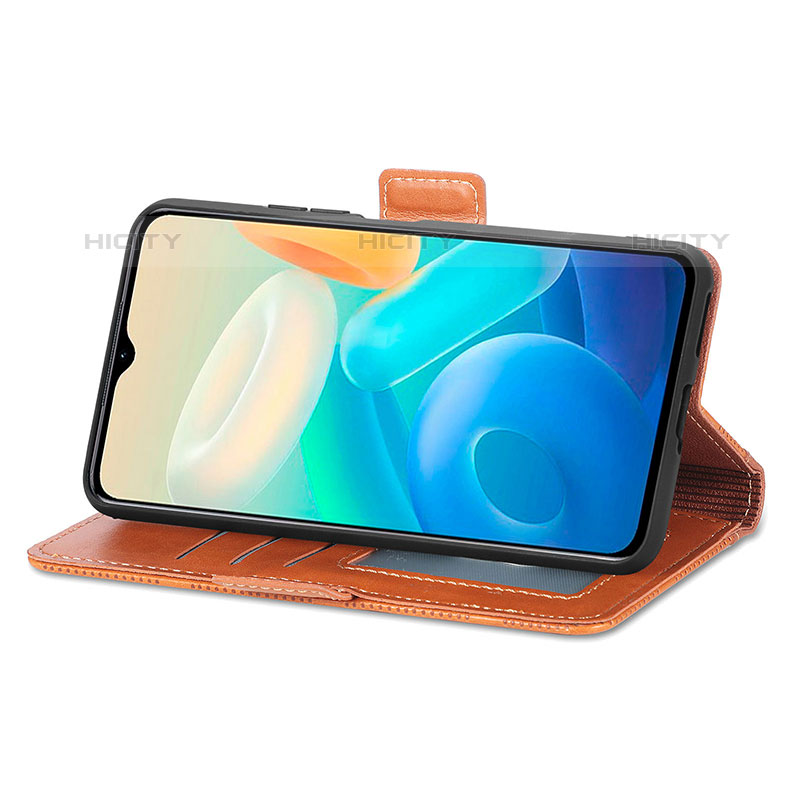 Funda de Cuero Cartera con Soporte Carcasa S03D para Vivo iQOO Z6 Lite 5G