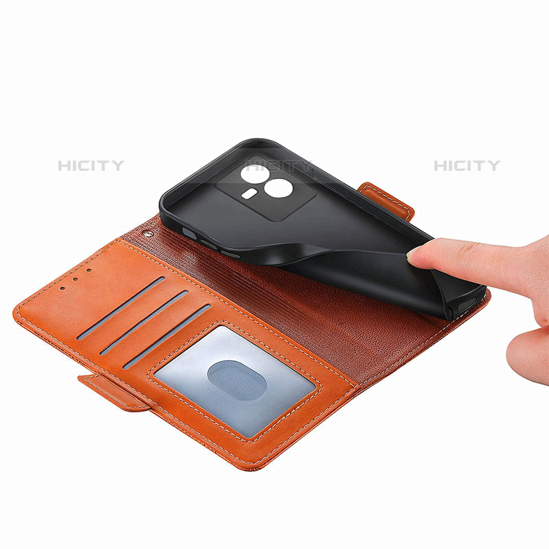 Funda de Cuero Cartera con Soporte Carcasa S03D para Vivo iQOO Z6x