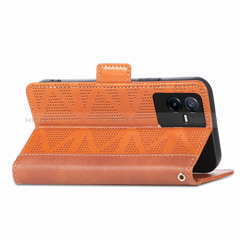 Funda de Cuero Cartera con Soporte Carcasa S03D para Vivo T2x 5G