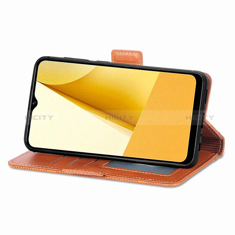 Funda de Cuero Cartera con Soporte Carcasa S03D para Vivo Y02S