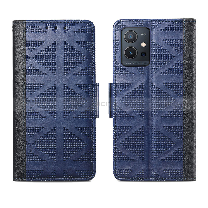 Funda de Cuero Cartera con Soporte Carcasa S03D para Vivo Y52t 5G