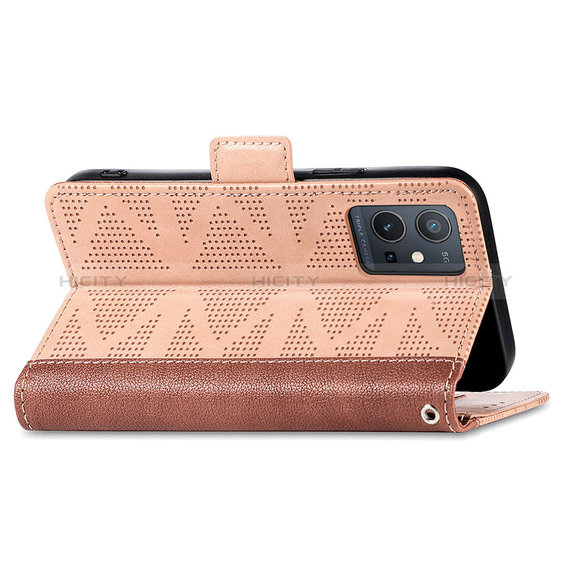 Funda de Cuero Cartera con Soporte Carcasa S03D para Vivo Y52t 5G