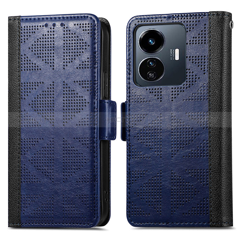 Funda de Cuero Cartera con Soporte Carcasa S03D para Vivo Y77 5G