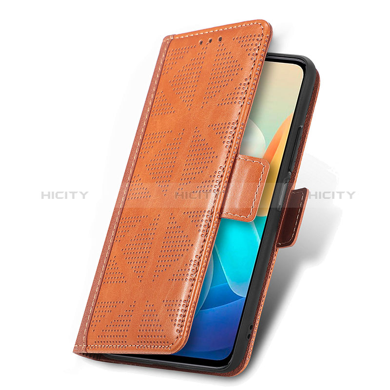 Funda de Cuero Cartera con Soporte Carcasa S03D para Vivo Y77e t1