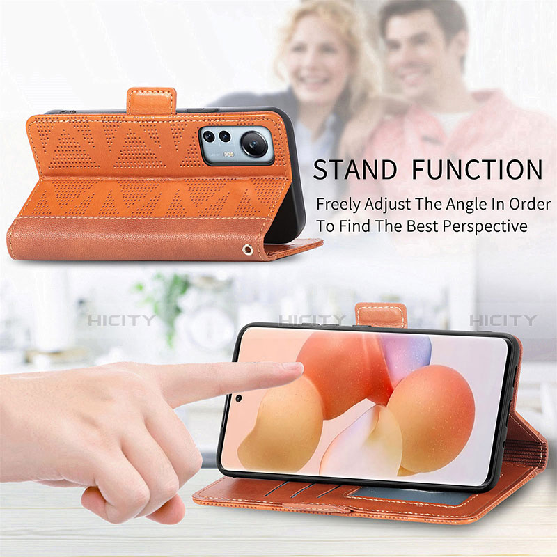 Funda de Cuero Cartera con Soporte Carcasa S03D para Xiaomi Mi 12 5G