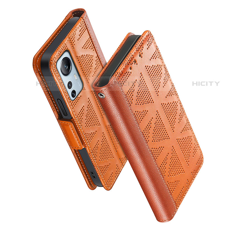 Funda de Cuero Cartera con Soporte Carcasa S03D para Xiaomi Mi 12 Pro 5G