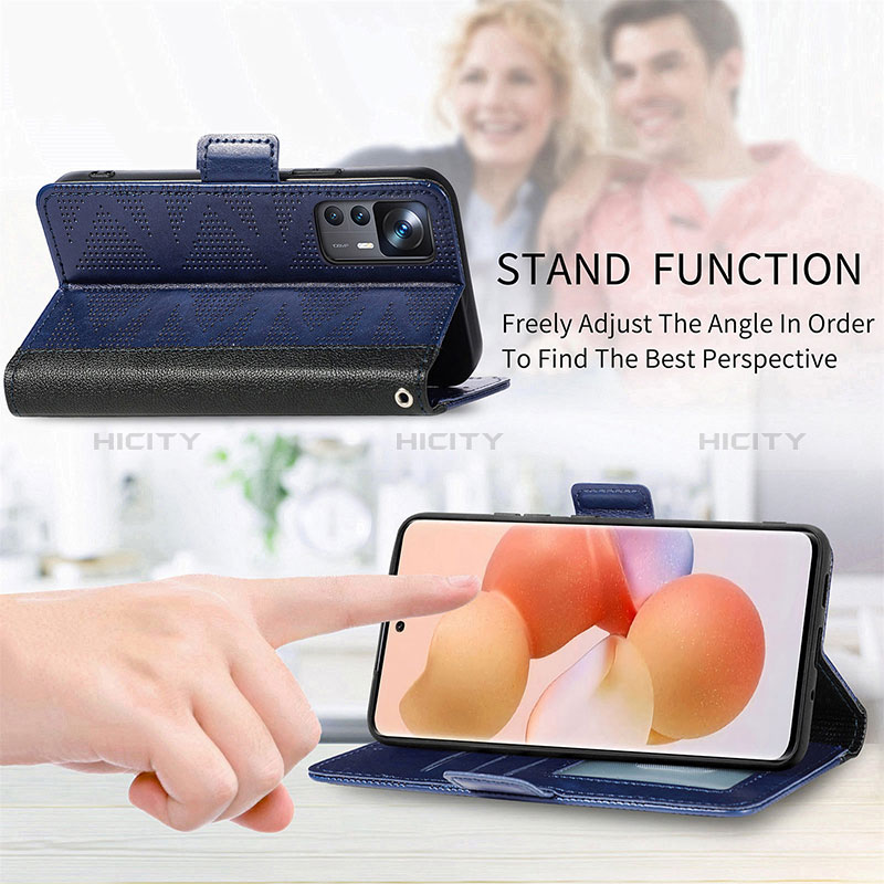 Funda de Cuero Cartera con Soporte Carcasa S03D para Xiaomi Mi 12T Pro 5G