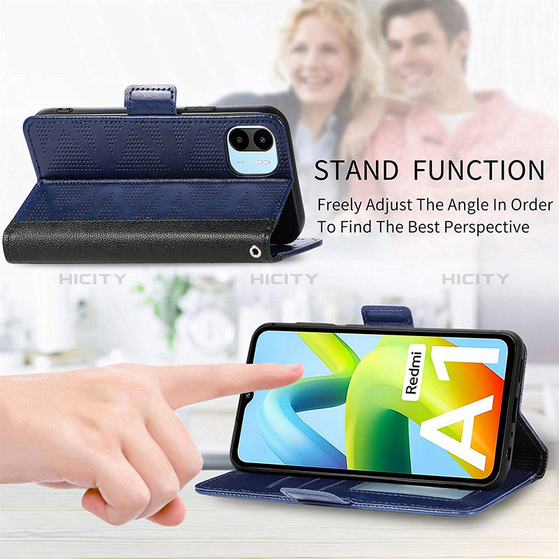 Funda de Cuero Cartera con Soporte Carcasa S03D para Xiaomi Poco C50