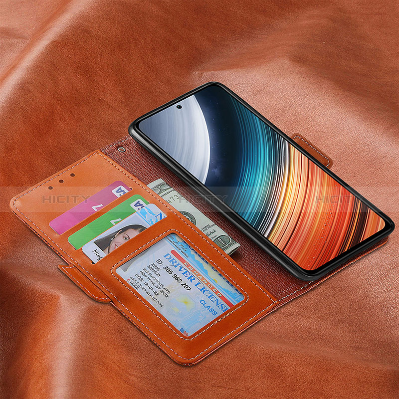 Funda de Cuero Cartera con Soporte Carcasa S03D para Xiaomi Poco F4 5G
