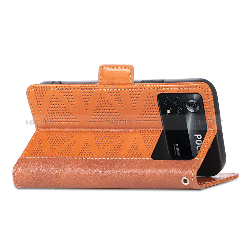 Funda de Cuero Cartera con Soporte Carcasa S03D para Xiaomi Poco X4 Pro 5G