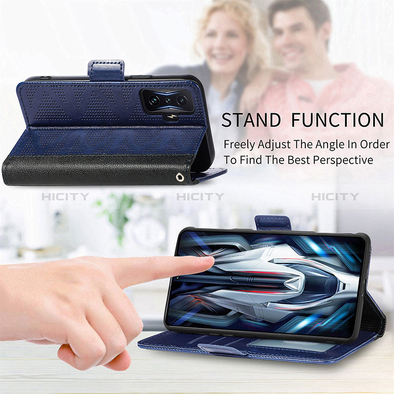 Funda de Cuero Cartera con Soporte Carcasa S03D para Xiaomi Redmi K50 Gaming 5G