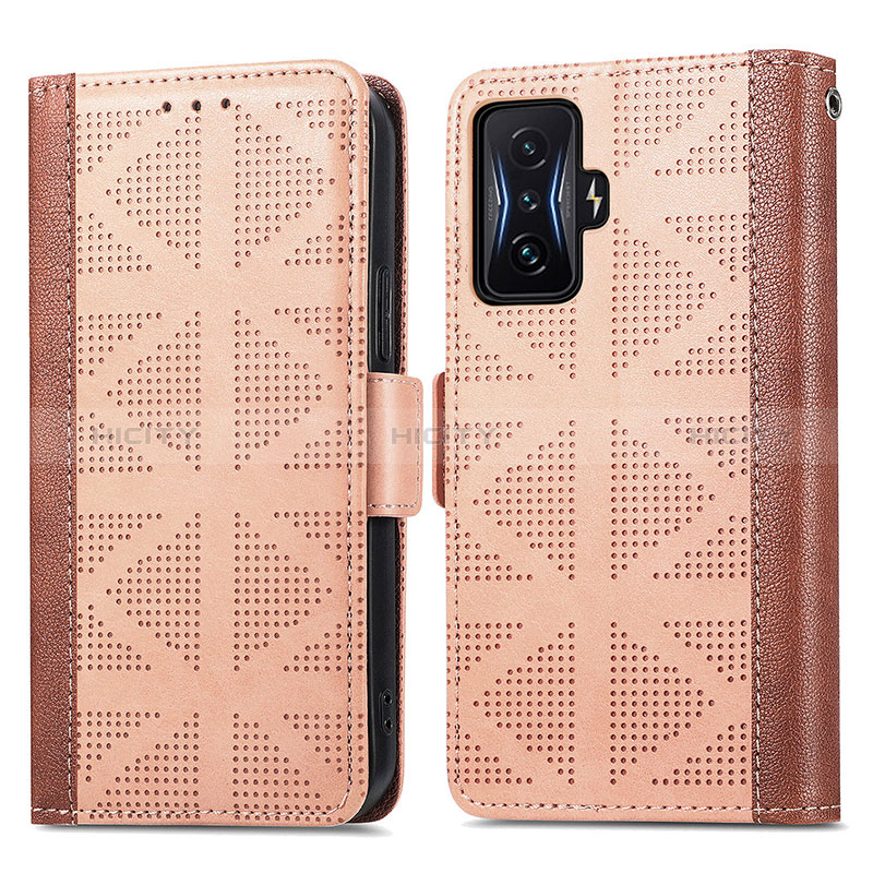 Funda de Cuero Cartera con Soporte Carcasa S03D para Xiaomi Redmi K50 Gaming 5G