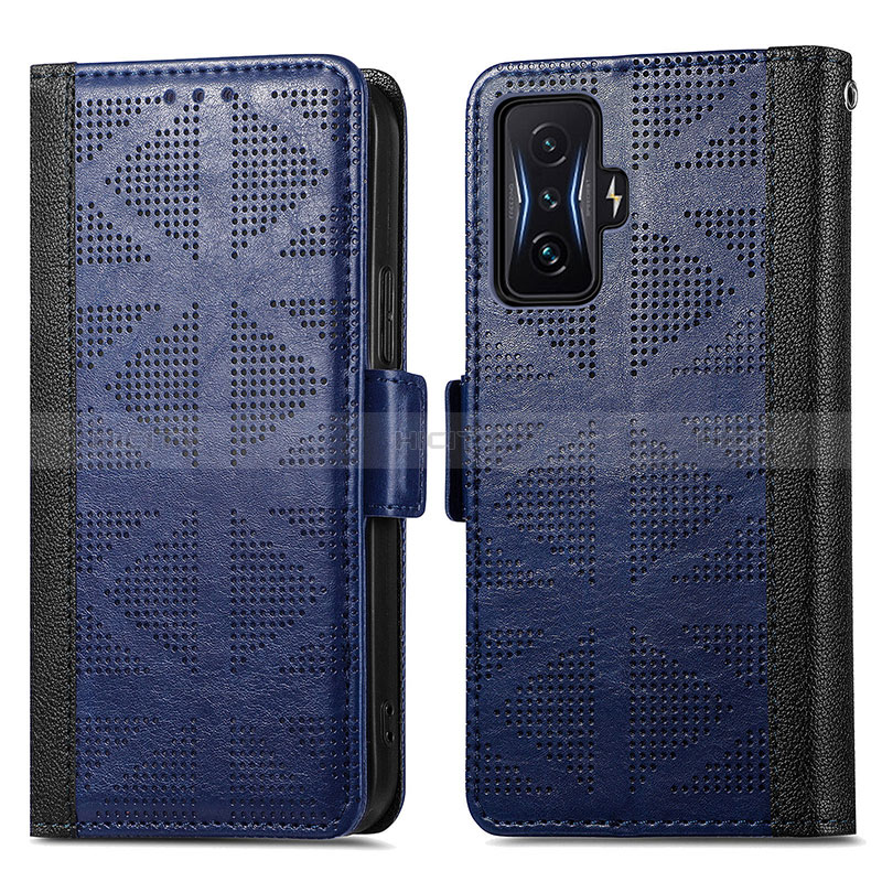 Funda de Cuero Cartera con Soporte Carcasa S03D para Xiaomi Redmi K50 Gaming 5G