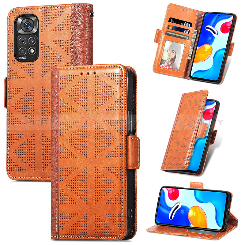 Funda de Cuero Cartera con Soporte Carcasa S03D para Xiaomi Redmi Note 11S 4G