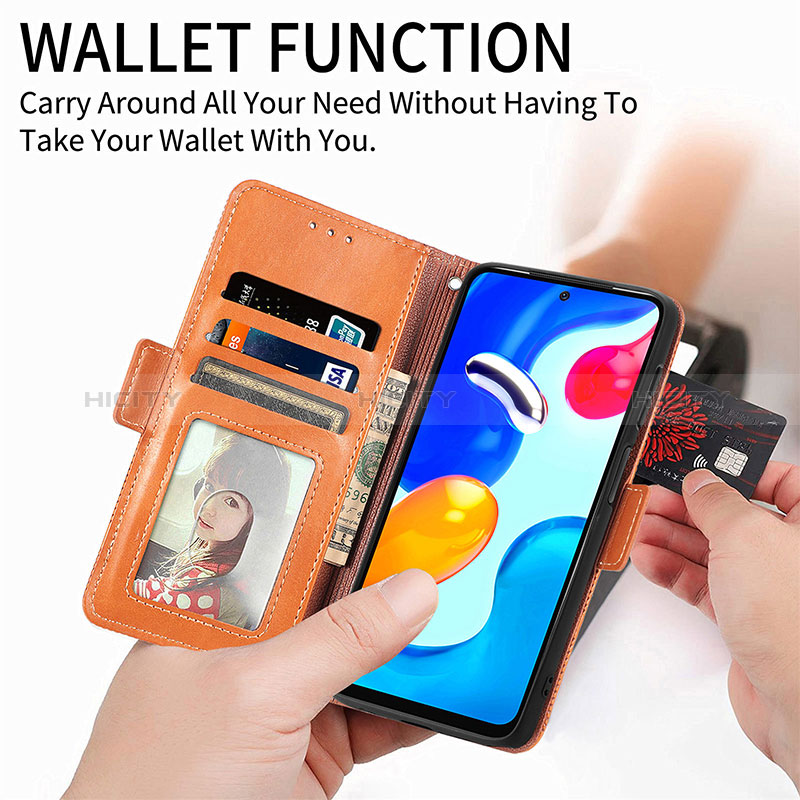 Funda de Cuero Cartera con Soporte Carcasa S03D para Xiaomi Redmi Note 11S 4G