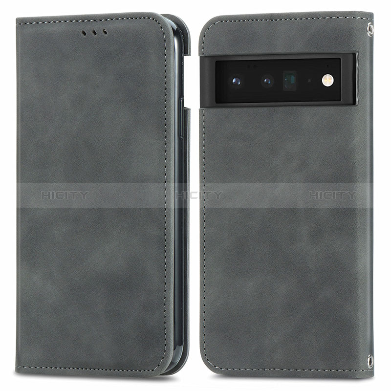 Funda de Cuero Cartera con Soporte Carcasa S04D para Google Pixel 6 5G