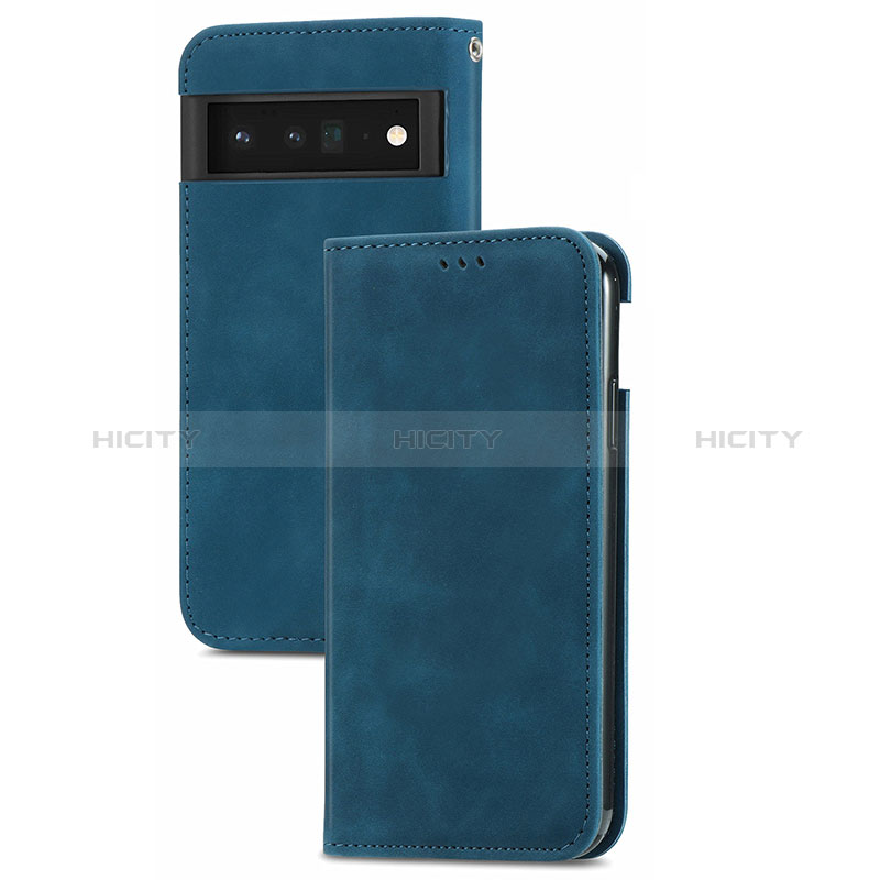 Funda de Cuero Cartera con Soporte Carcasa S04D para Google Pixel 6 5G