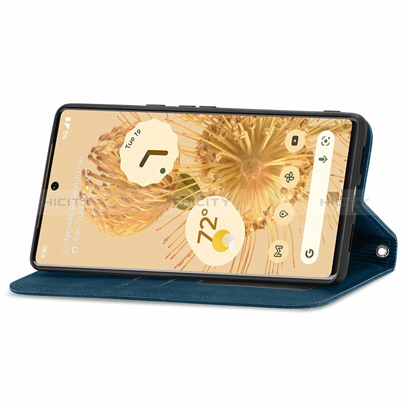 Funda de Cuero Cartera con Soporte Carcasa S04D para Google Pixel 6 5G