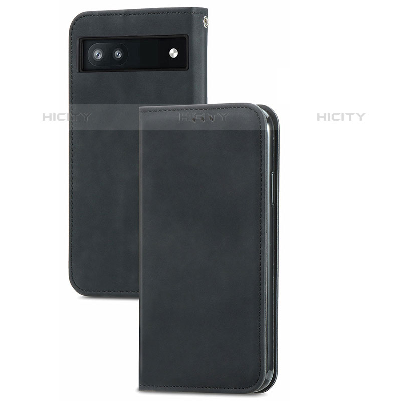 Funda de Cuero Cartera con Soporte Carcasa S04D para Google Pixel 6a 5G