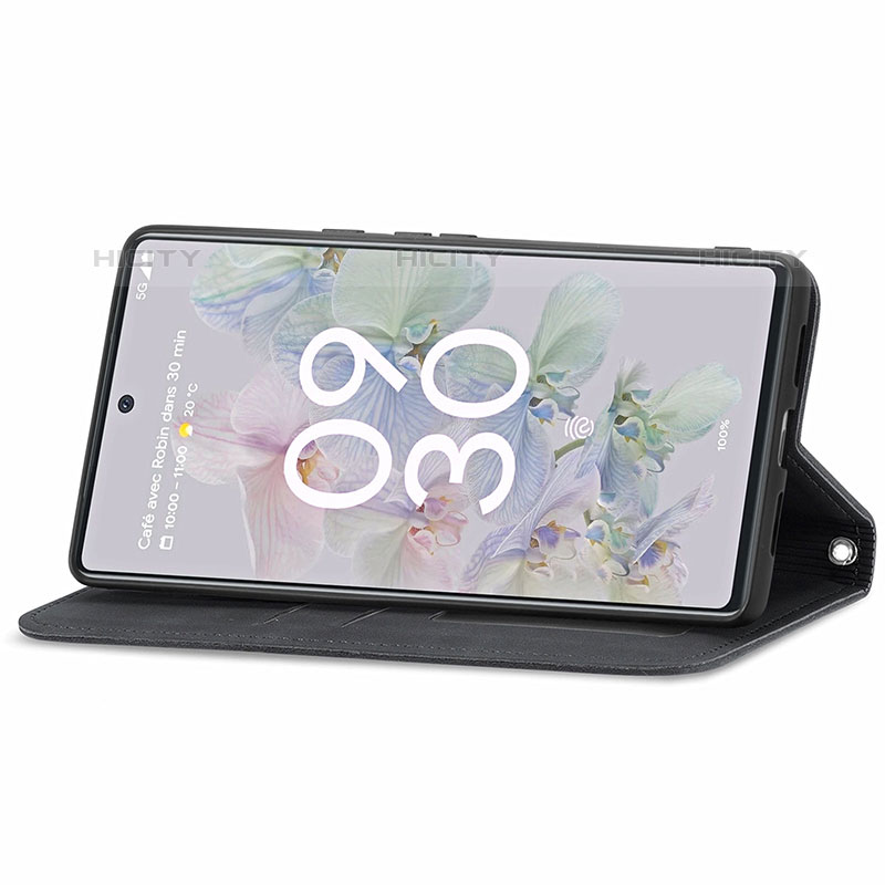 Funda de Cuero Cartera con Soporte Carcasa S04D para Google Pixel 6a 5G