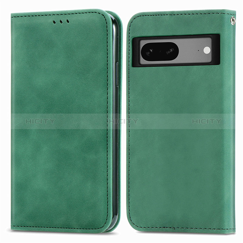 Funda de Cuero Cartera con Soporte Carcasa S04D para Google Pixel 7 5G