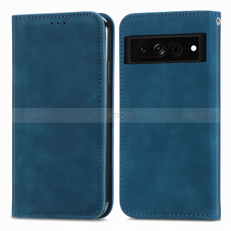 Funda de Cuero Cartera con Soporte Carcasa S04D para Google Pixel 7 Pro 5G