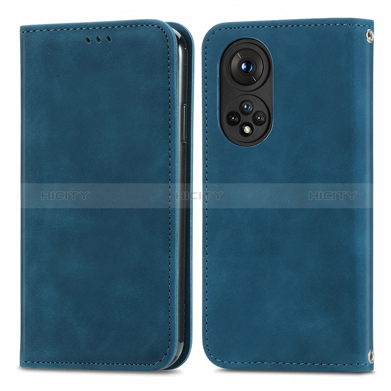 Funda de Cuero Cartera con Soporte Carcasa S04D para Huawei Honor 50 5G