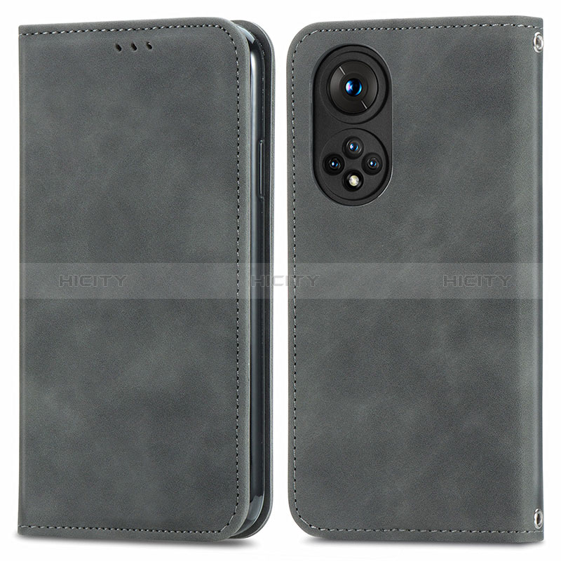 Funda de Cuero Cartera con Soporte Carcasa S04D para Huawei Honor 50 5G