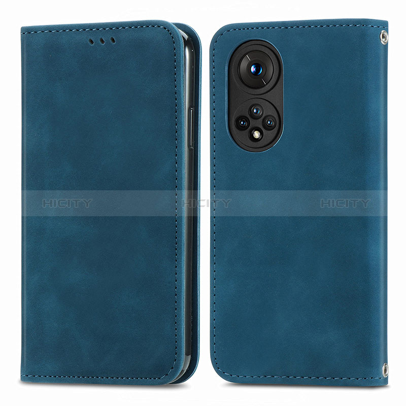 Funda de Cuero Cartera con Soporte Carcasa S04D para Huawei Honor 50 Pro 5G