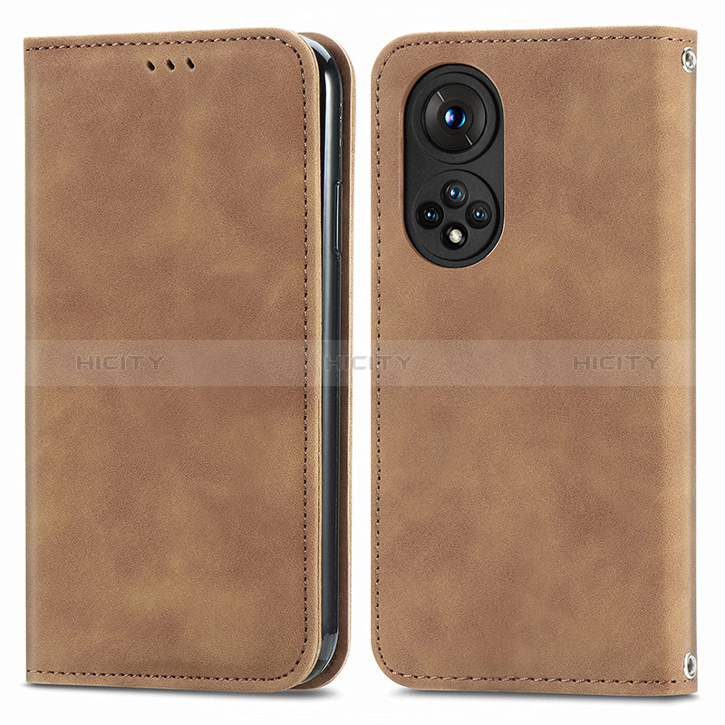 Funda de Cuero Cartera con Soporte Carcasa S04D para Huawei Honor 50 Pro 5G