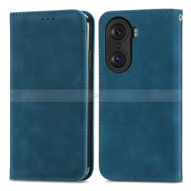 Funda de Cuero Cartera con Soporte Carcasa S04D para Huawei Honor 60 5G