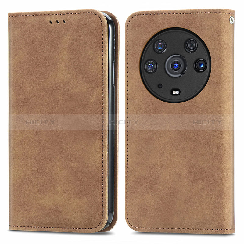 Funda de Cuero Cartera con Soporte Carcasa S04D para Huawei Honor Magic3 Pro 5G