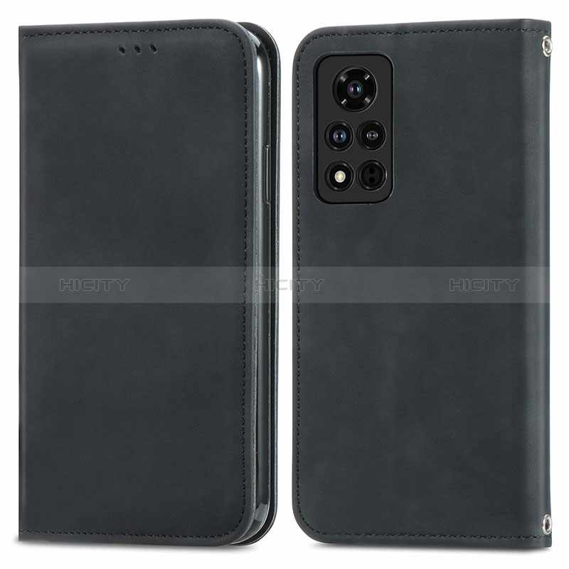 Funda de Cuero Cartera con Soporte Carcasa S04D para Huawei Honor V40 5G