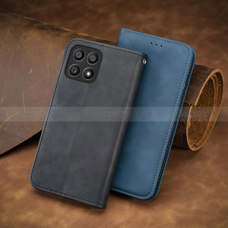 Funda de Cuero Cartera con Soporte Carcasa S04D para Huawei Honor X30i