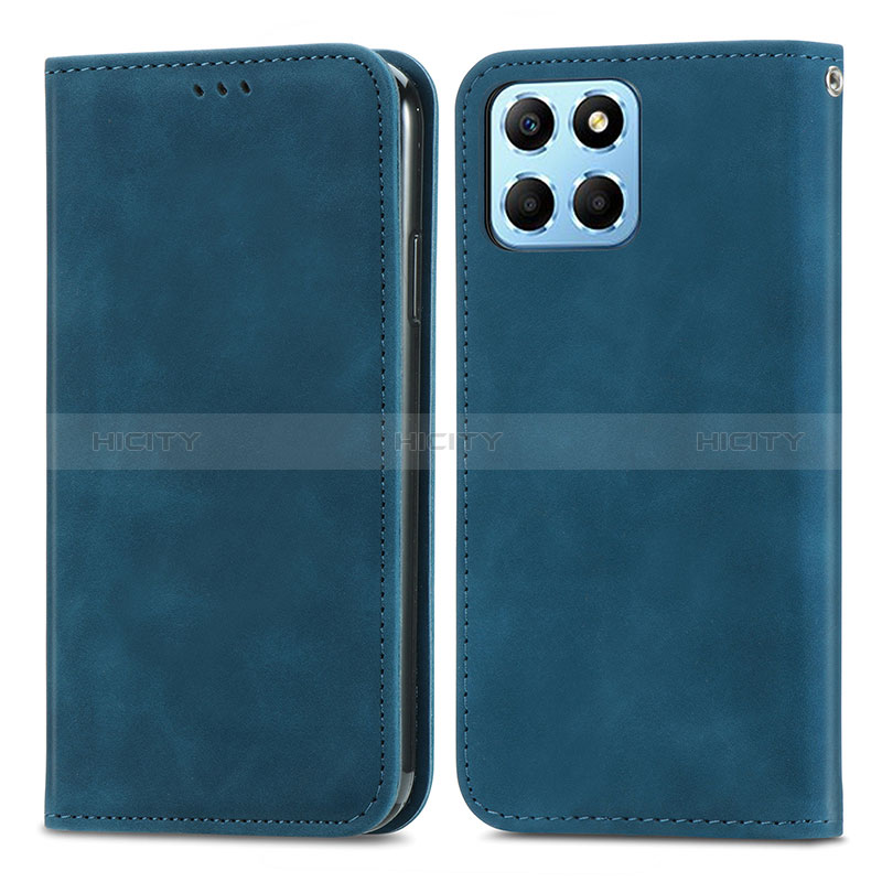 Funda de Cuero Cartera con Soporte Carcasa S04D para Huawei Honor X6