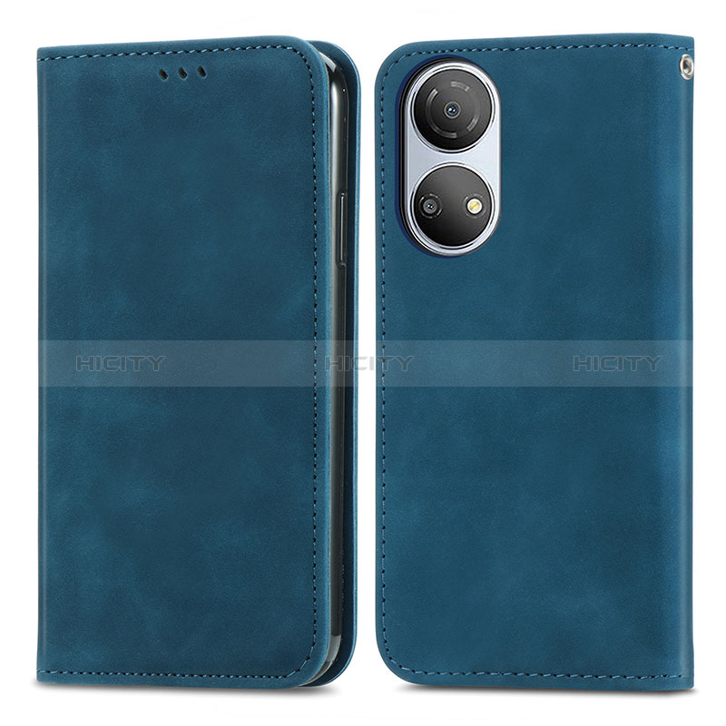 Funda de Cuero Cartera con Soporte Carcasa S04D para Huawei Honor X7